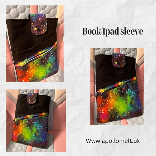 Rainbow Galaxy Large Book Sleeve