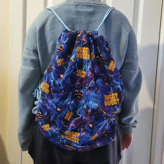 Huggy wuggy drawstring bag