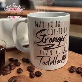 May your coffee be stronger mug- slight flaw