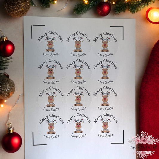 Personalised Christmas stickers