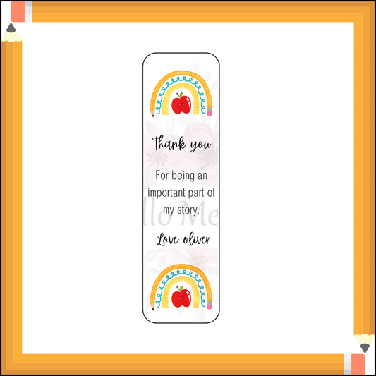 Personalised Teacher Bookmark