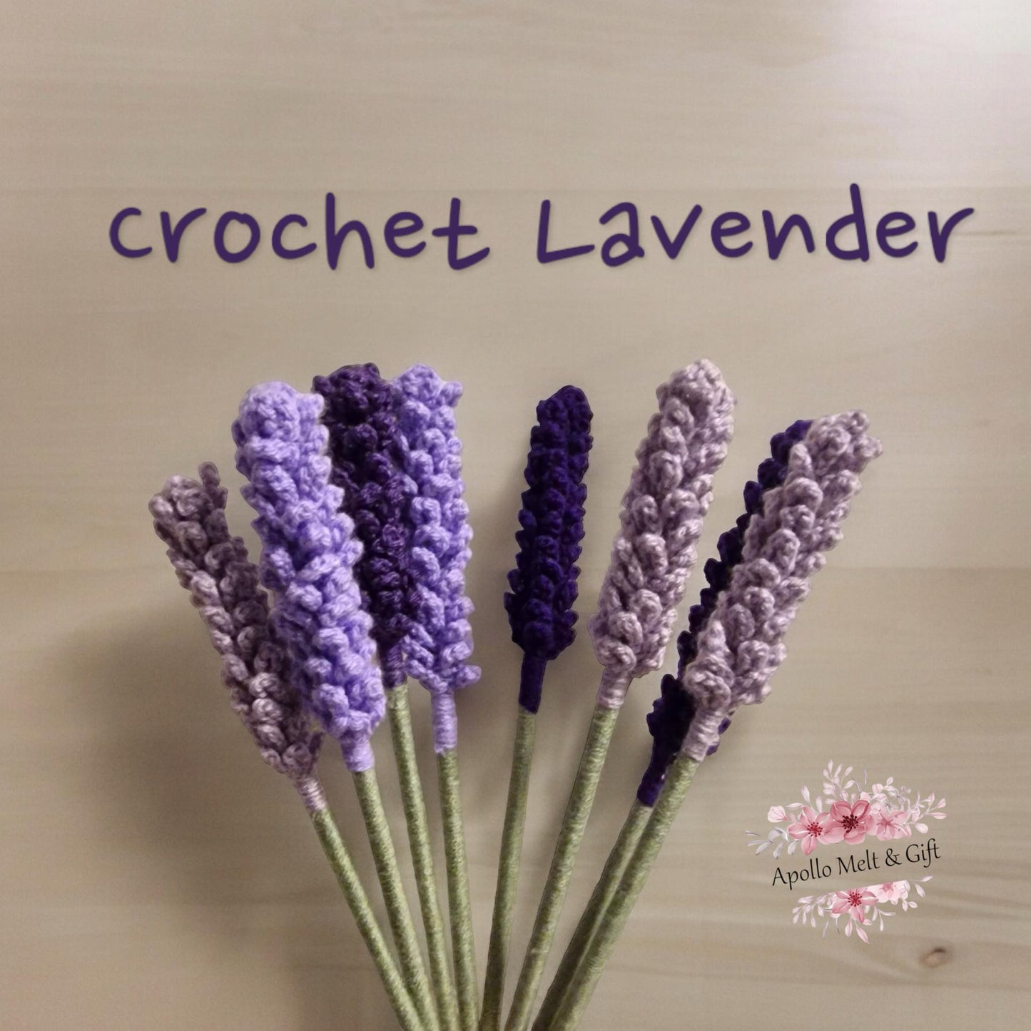 Crochet Lavender Bouquet